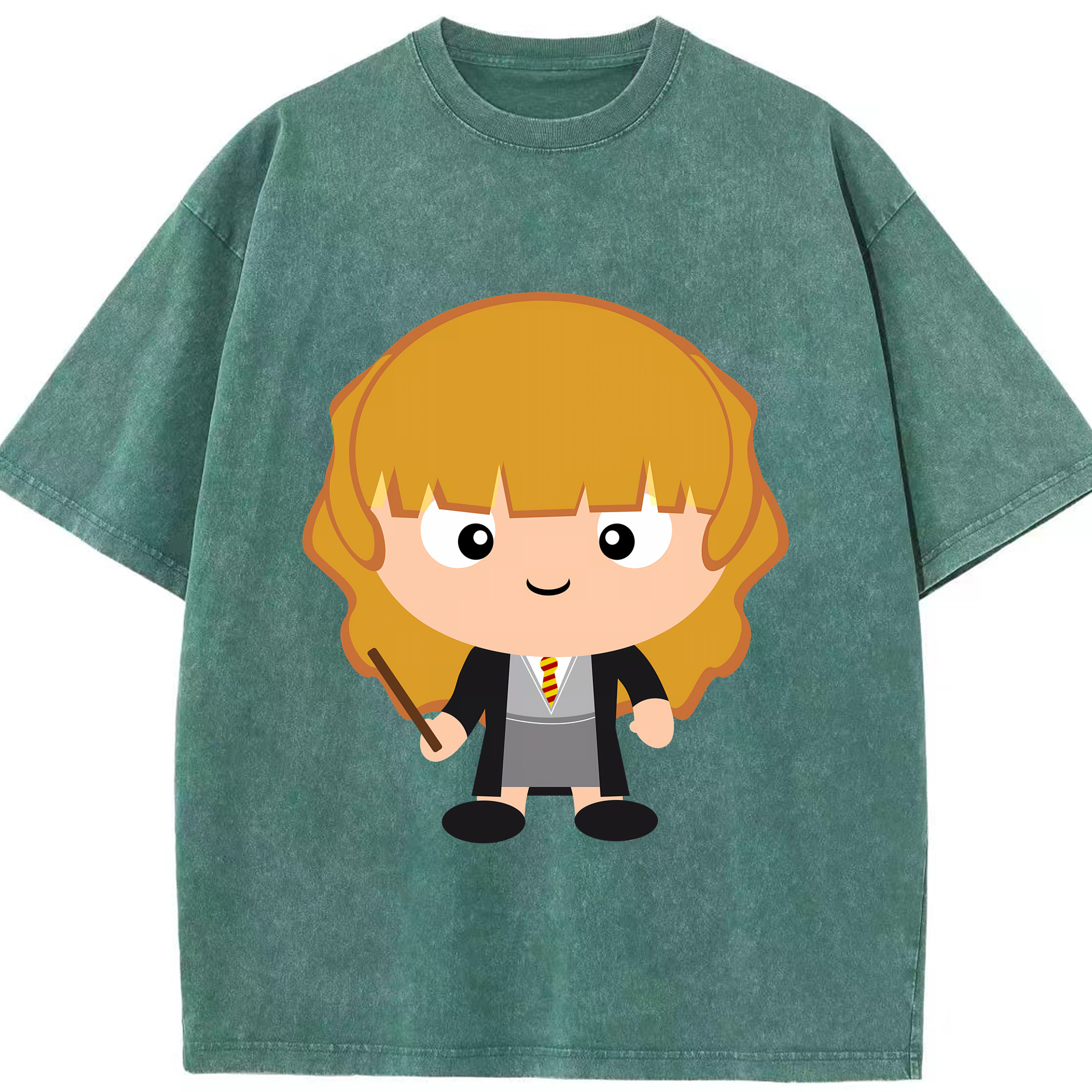 （画像用） Harry Potter ハリー・ポッターシリーズ 綿100% ヴィンテージ風 半袖Tシャツ（フロントプリント）